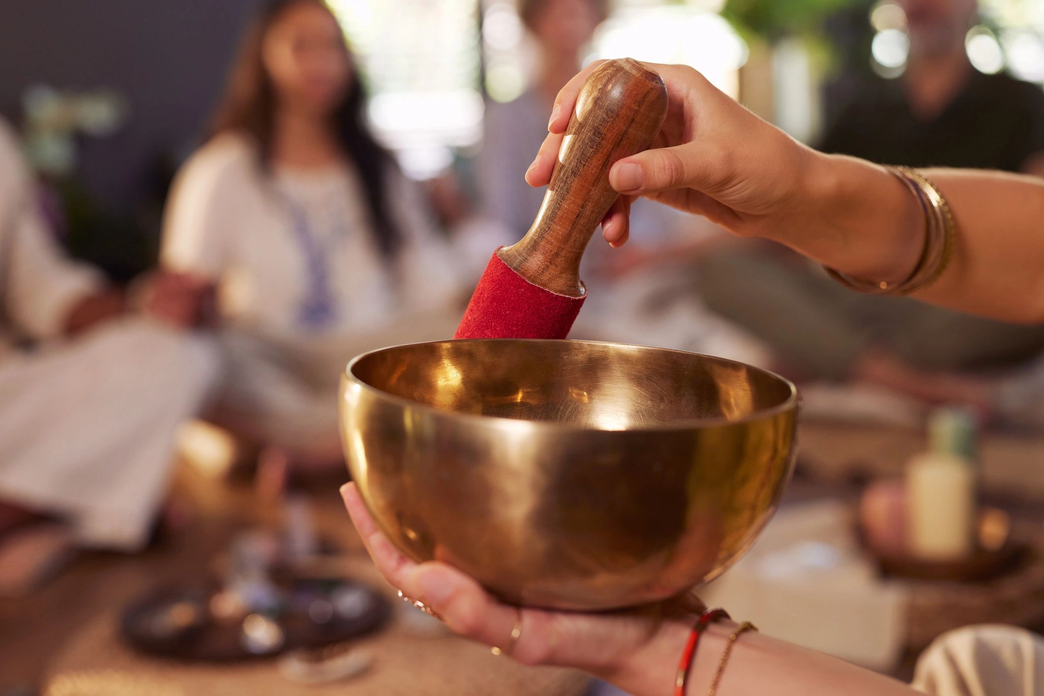 Reiki practitioner performing energy healing